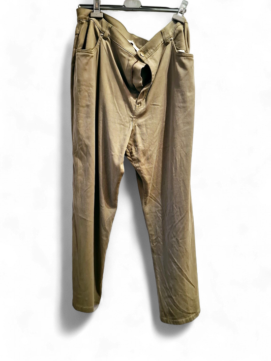 Comfortable Beige High-Rise Trousers