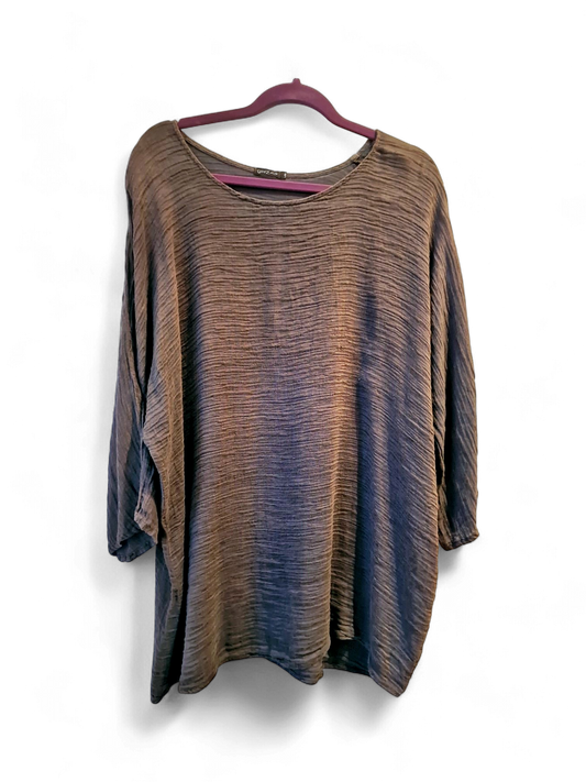 Casual Unisex Brown Top - XL